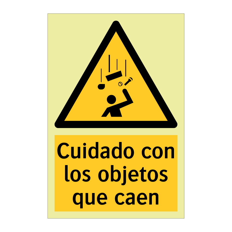 Cuidado con los objetos que caen