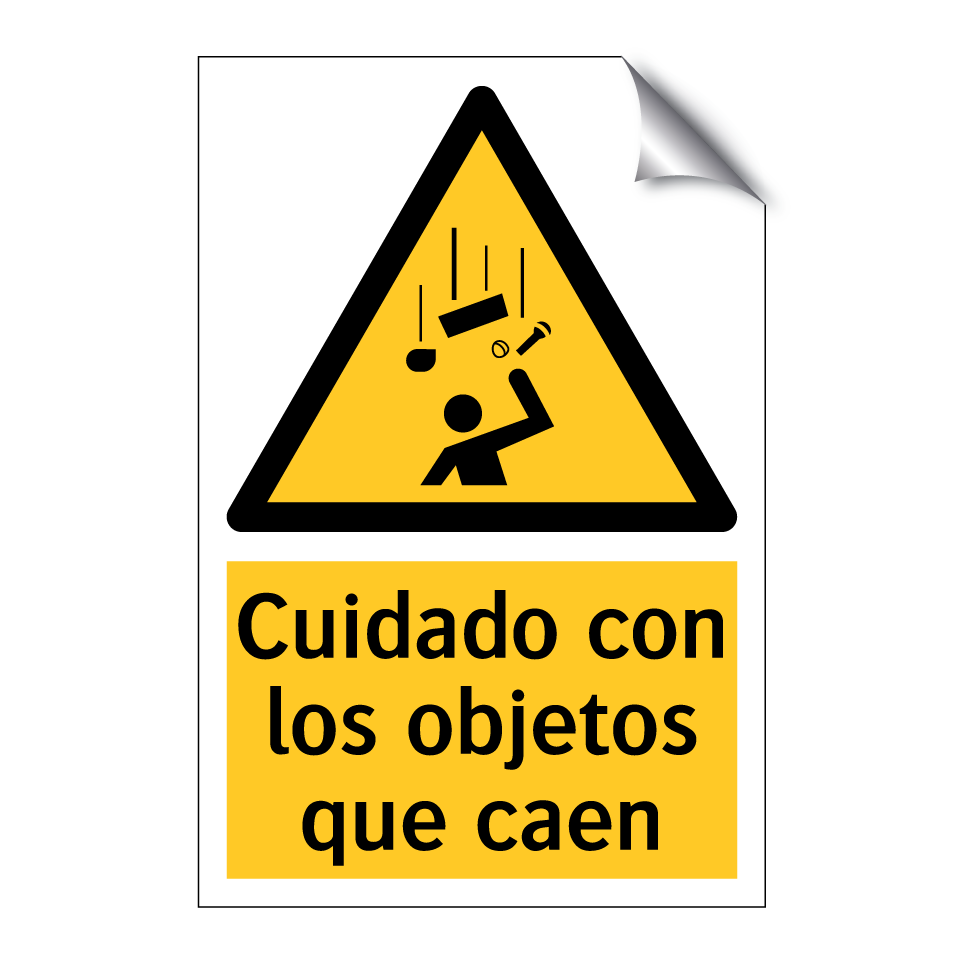 Cuidado con los objetos que caen