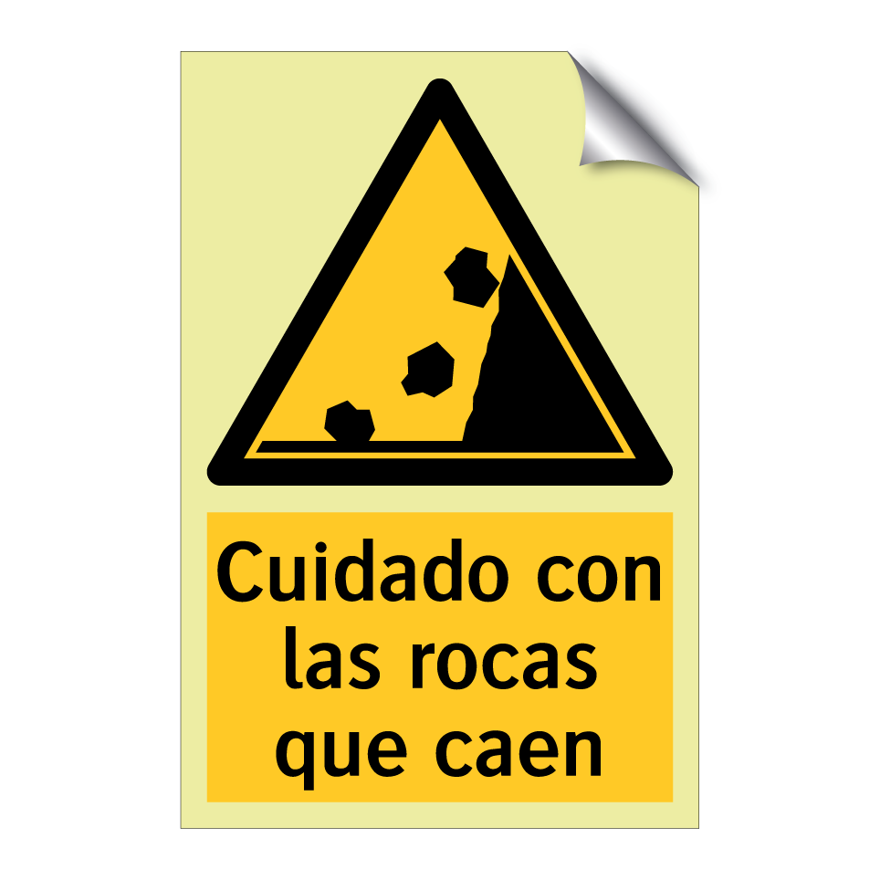 Cuidado con las rocas que caen