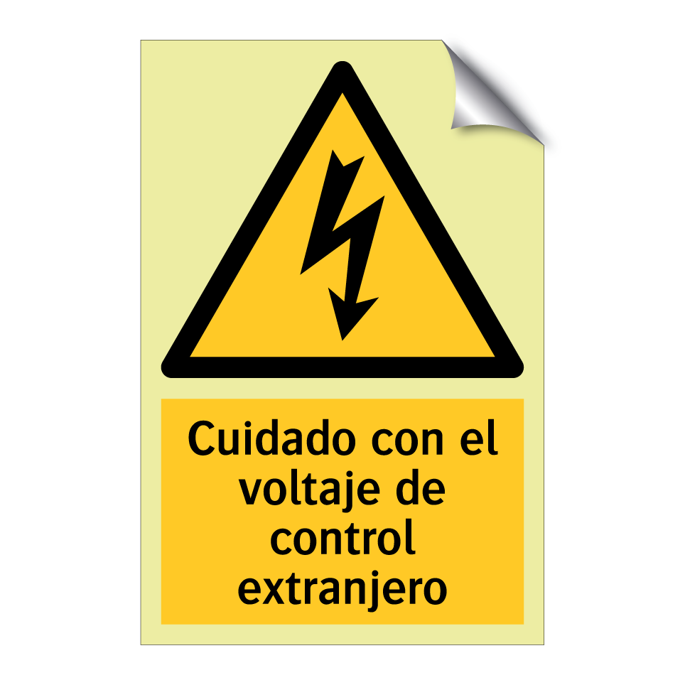 Cuidado con el voltaje de control extranjero