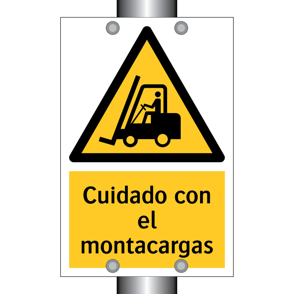 Cuidado con el montacargas