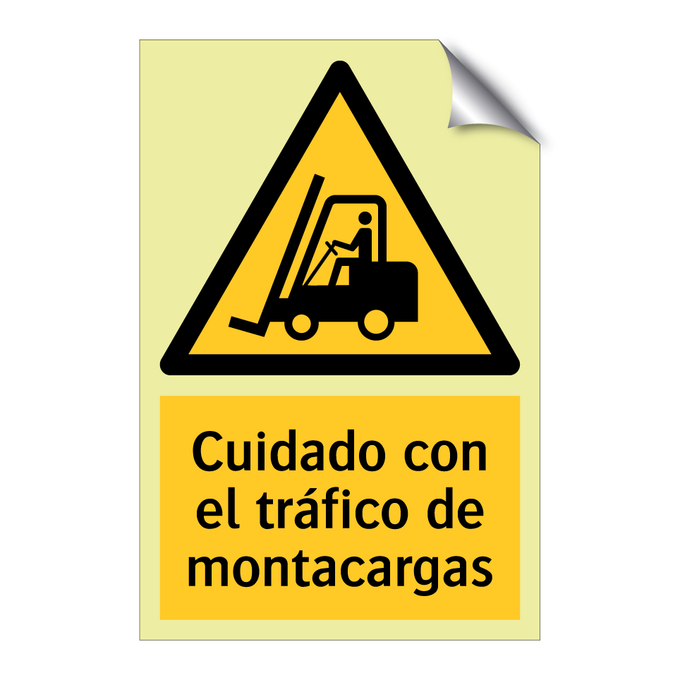 Cuidado con el tráfico de montacargas