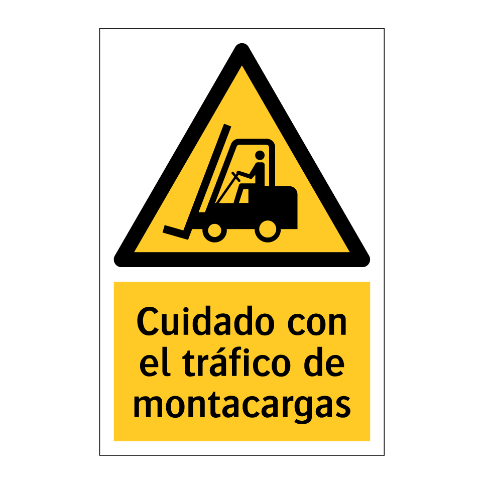 Cuidado con el tráfico de montacargas