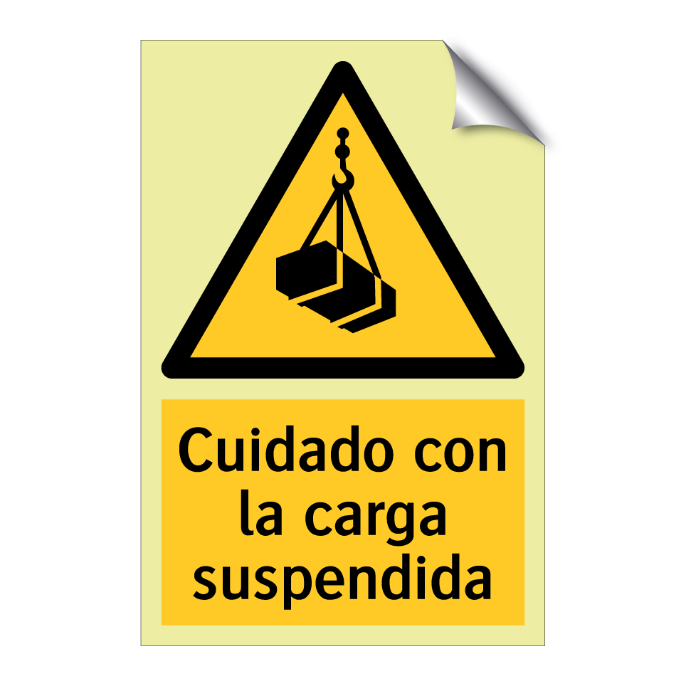 Cuidado con la carga suspendida