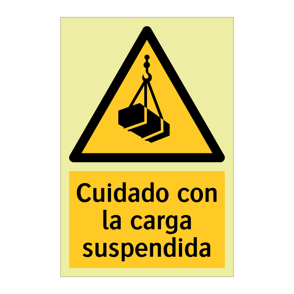 Cuidado con la carga suspendida