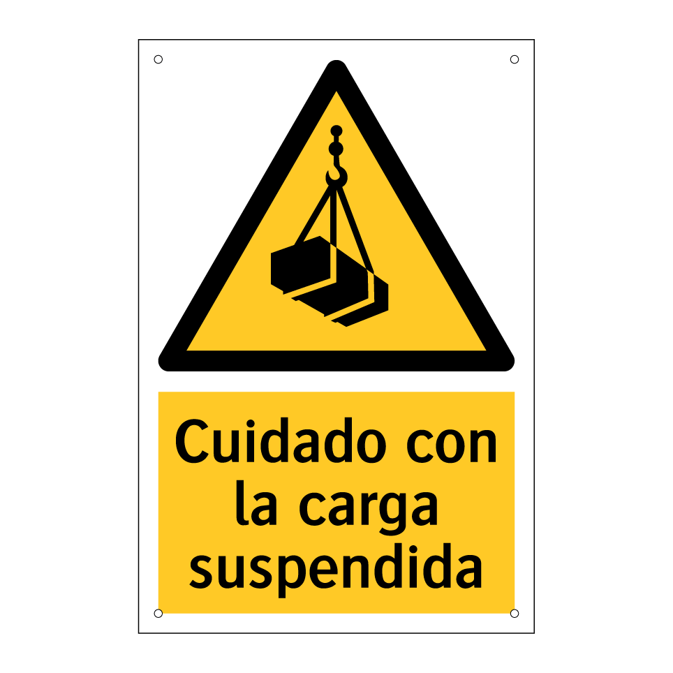 Cuidado con la carga suspendida