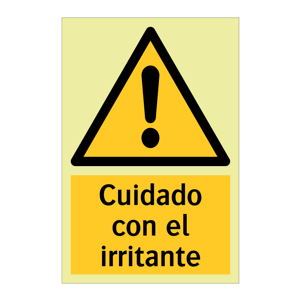 Cuidado con el irritante