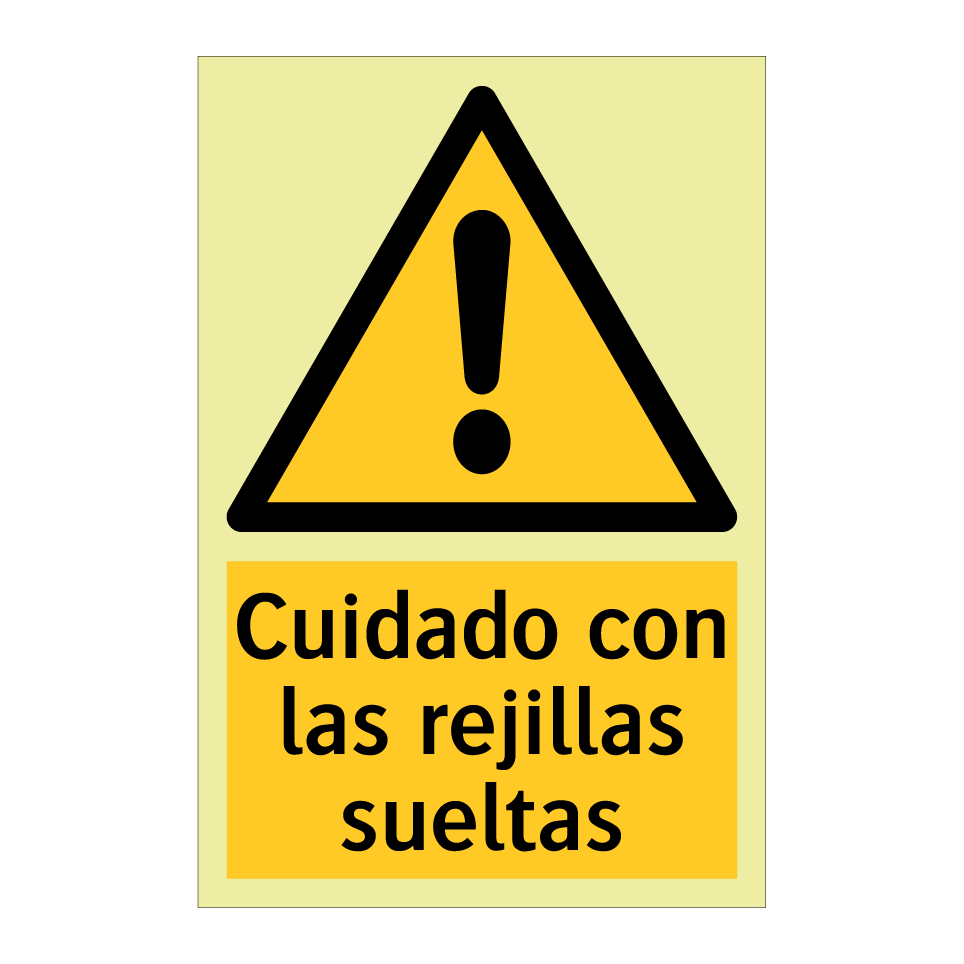 Cuidado con las rejillas sueltas
