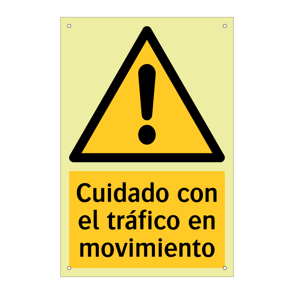 Cuidado con el tráfico en movimiento