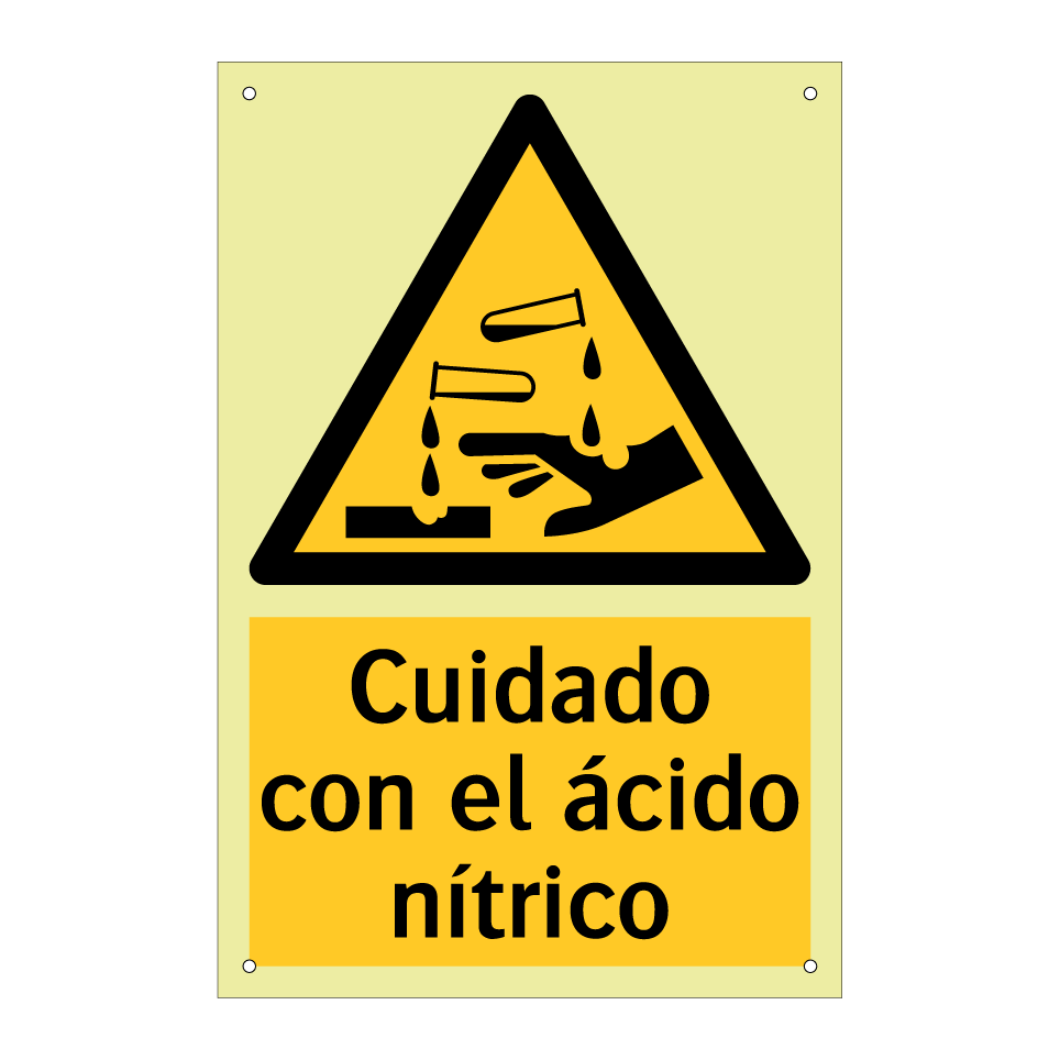 Cuidado con el ácido nítrico