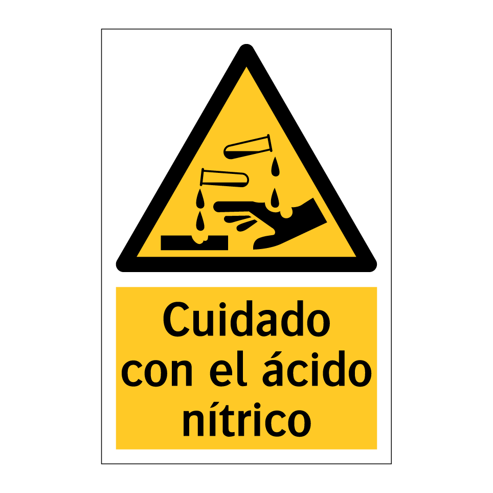 Cuidado con el ácido nítrico