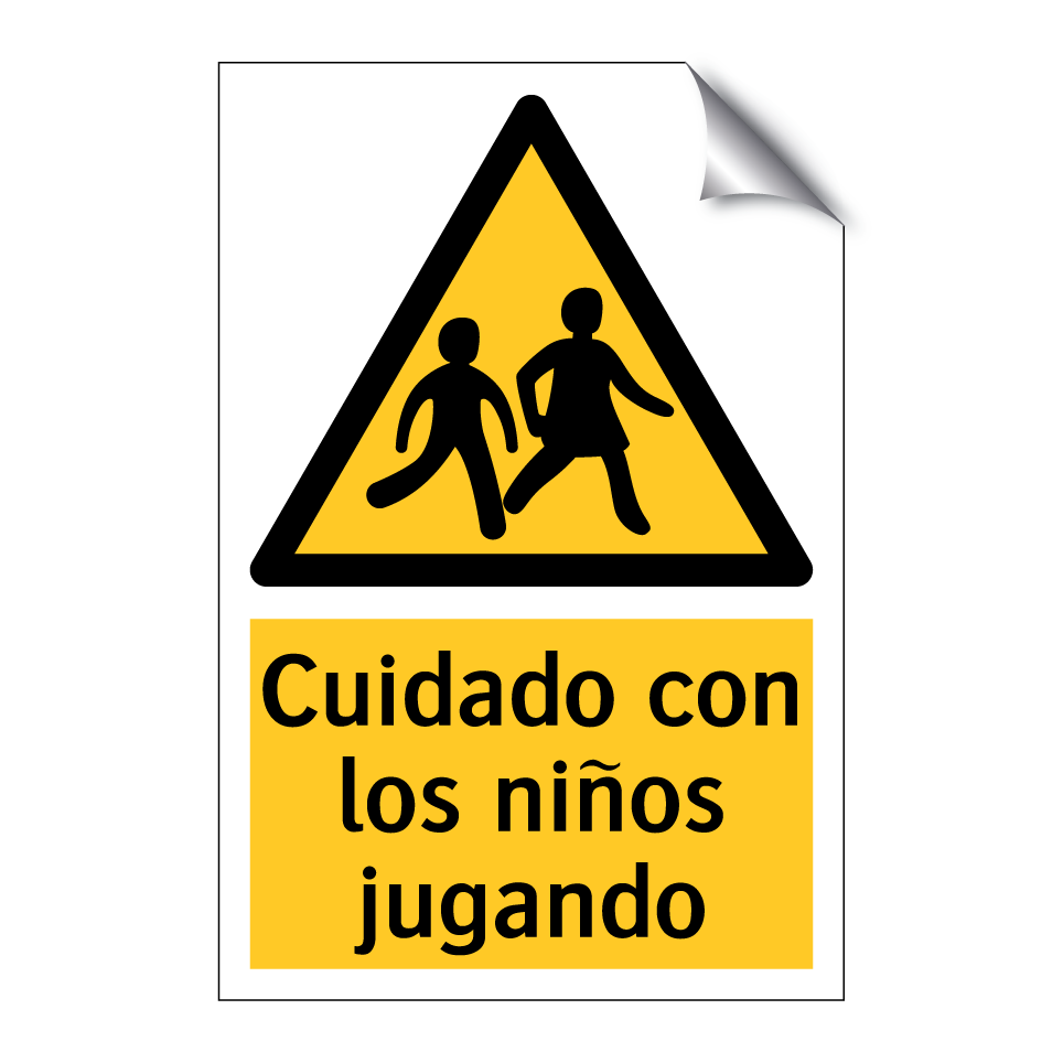 Cuidado con los niños jugando