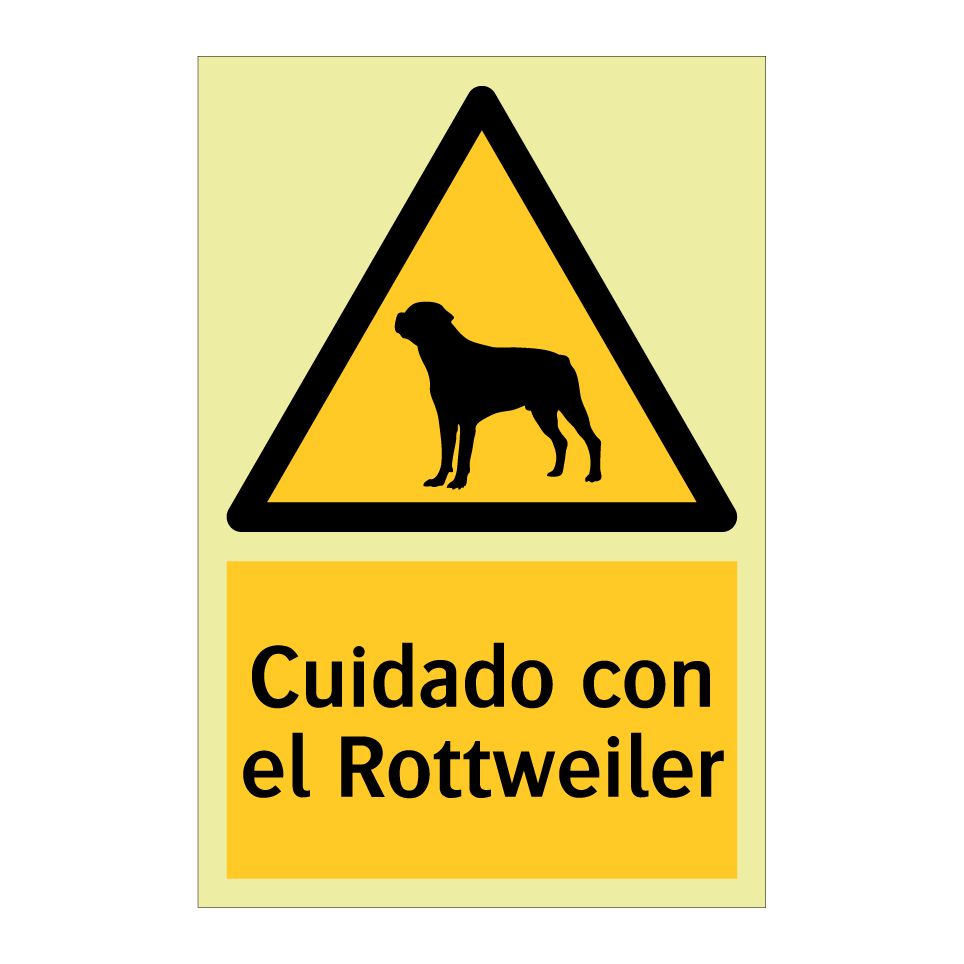 Cuidado con el Rottweiler