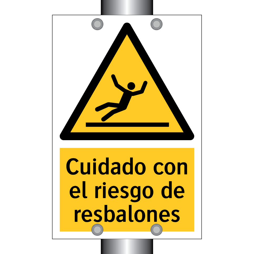 Cuidado con el riesgo de resbalones