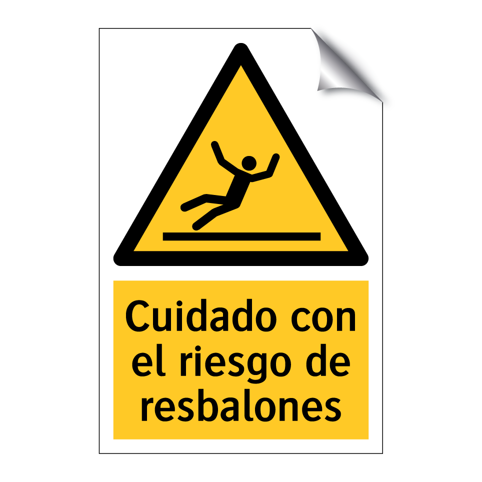 Cuidado con el riesgo de resbalones