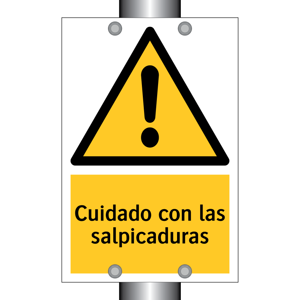 Cuidado con las salpicaduras