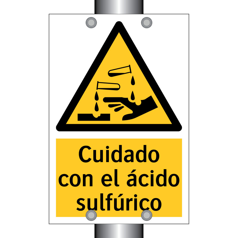 Cuidado con el ácido sulfúrico