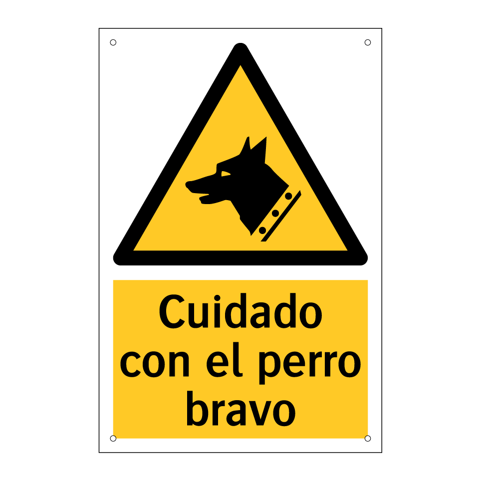 Cuidado con el perro bravo