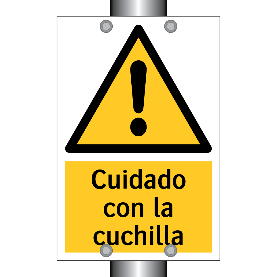 Cuidado con la cuchilla