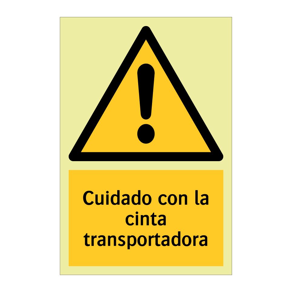 Cuidado con la cinta transportadora