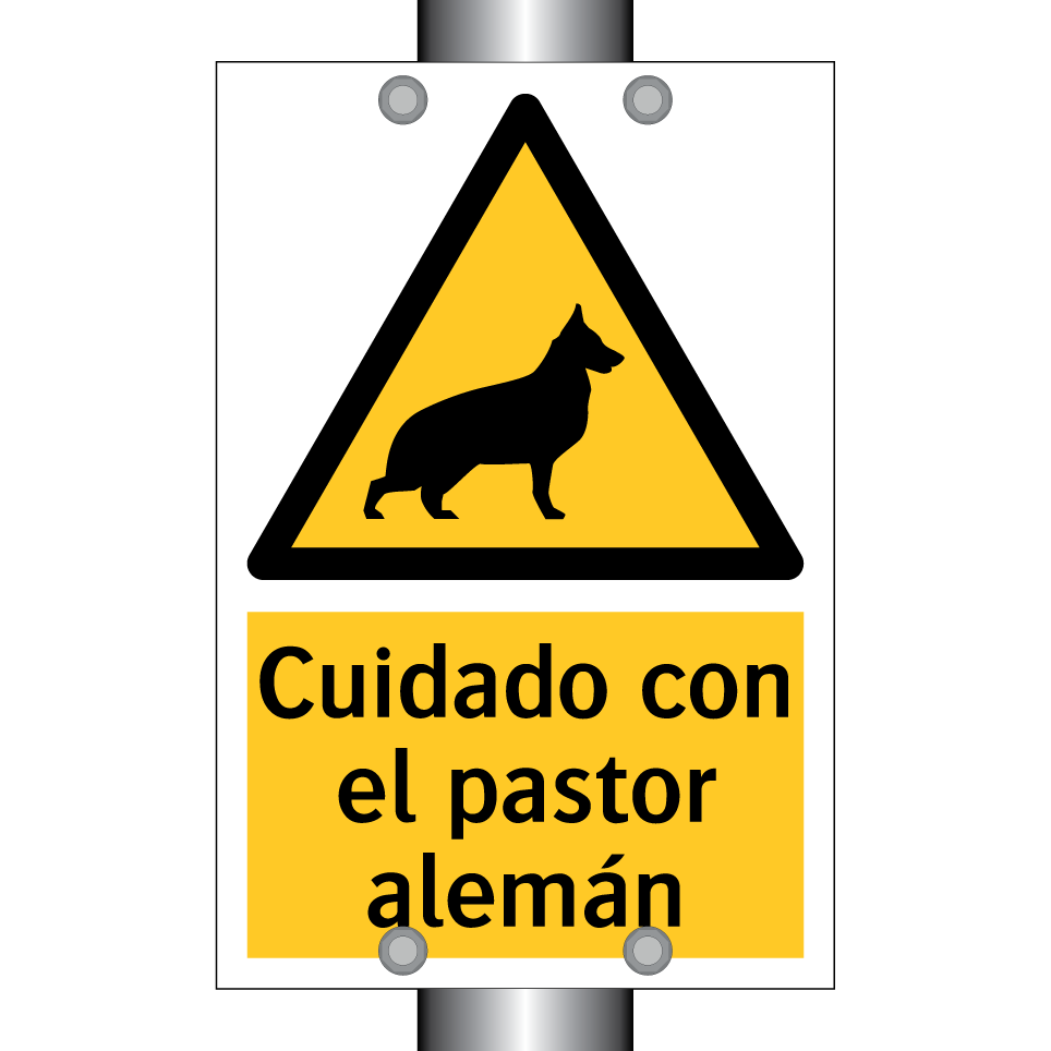 Cuidado con el pastor alemán