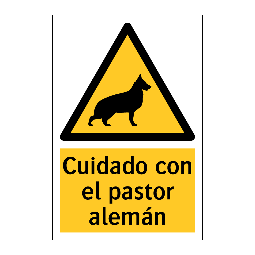 Cuidado con el pastor alemán