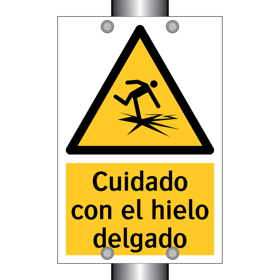 Cuidado con el hielo delgado