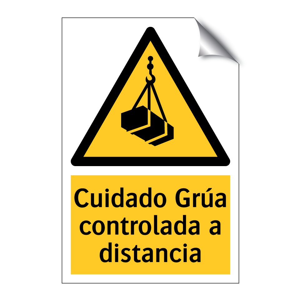 Cuidado Grúa controlada a distancia