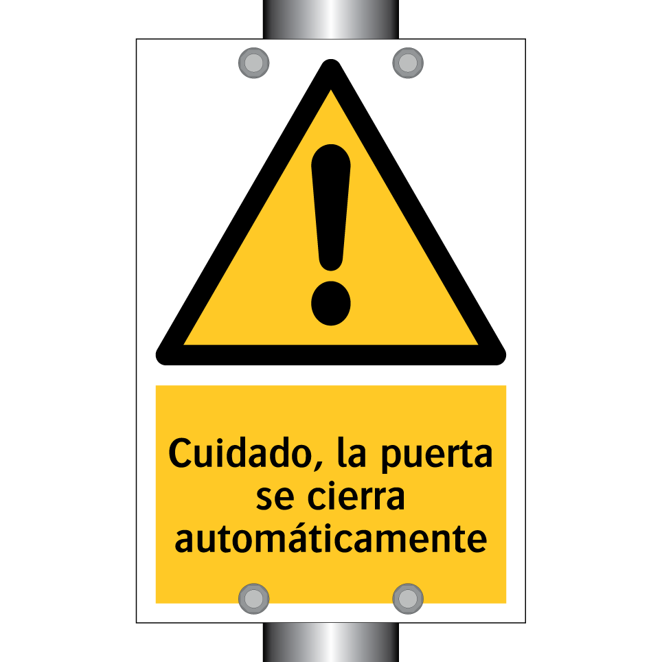 Cuidado, la puerta se cierra automáticamente