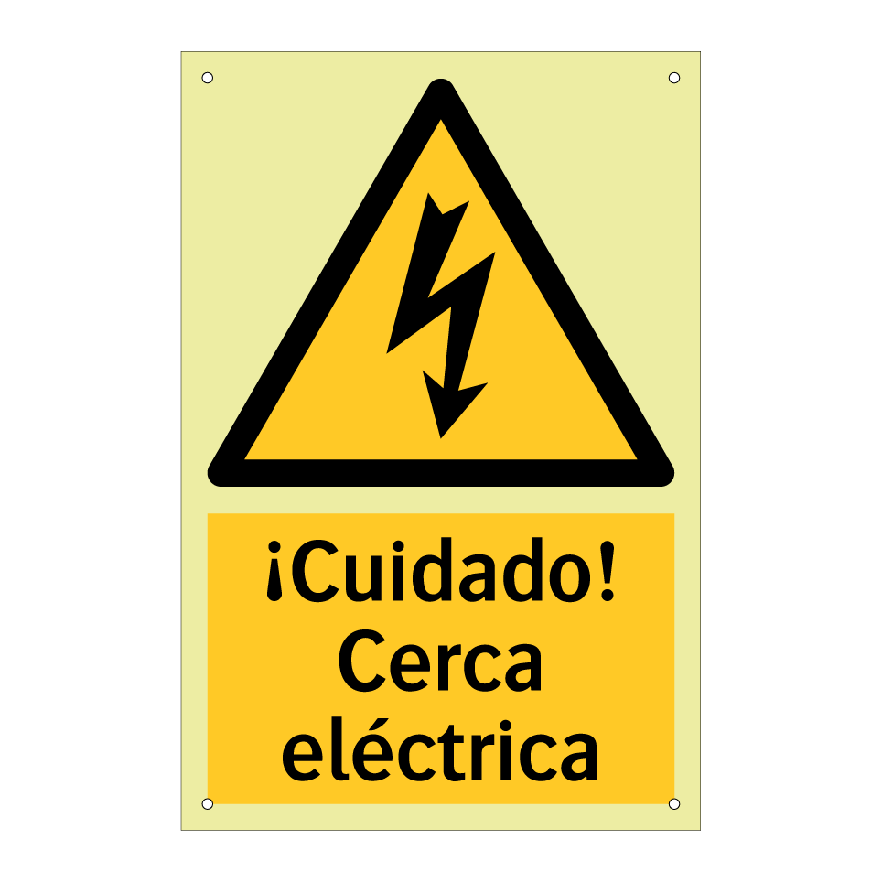 ¡Cuidado! Cerca eléctrica