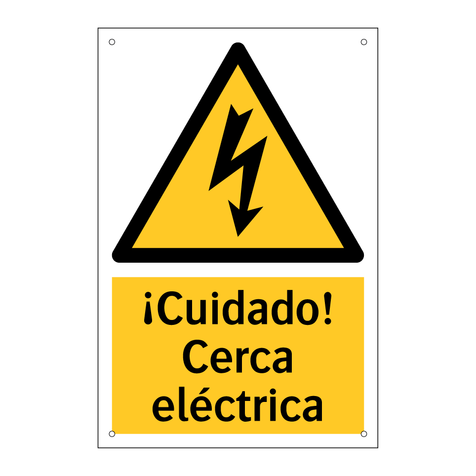 ¡Cuidado! Cerca eléctrica