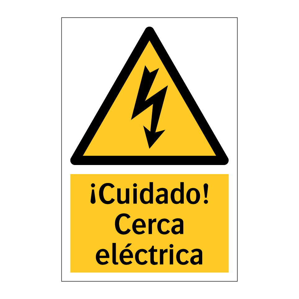 ¡Cuidado! Cerca eléctrica
