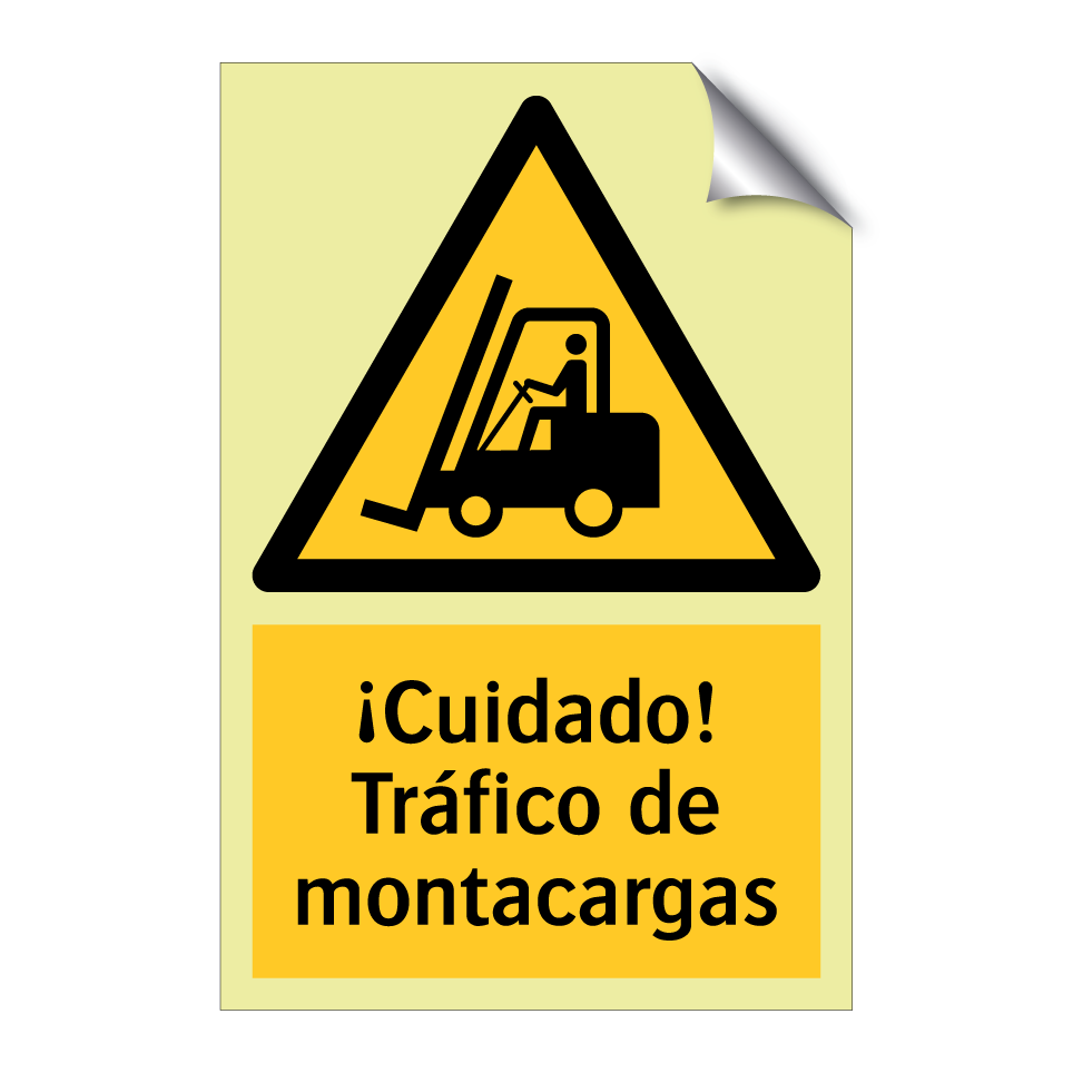 ¡Cuidado! Tráfico de montacargas
