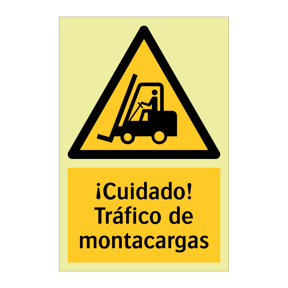 ¡Cuidado! Tráfico de montacargas