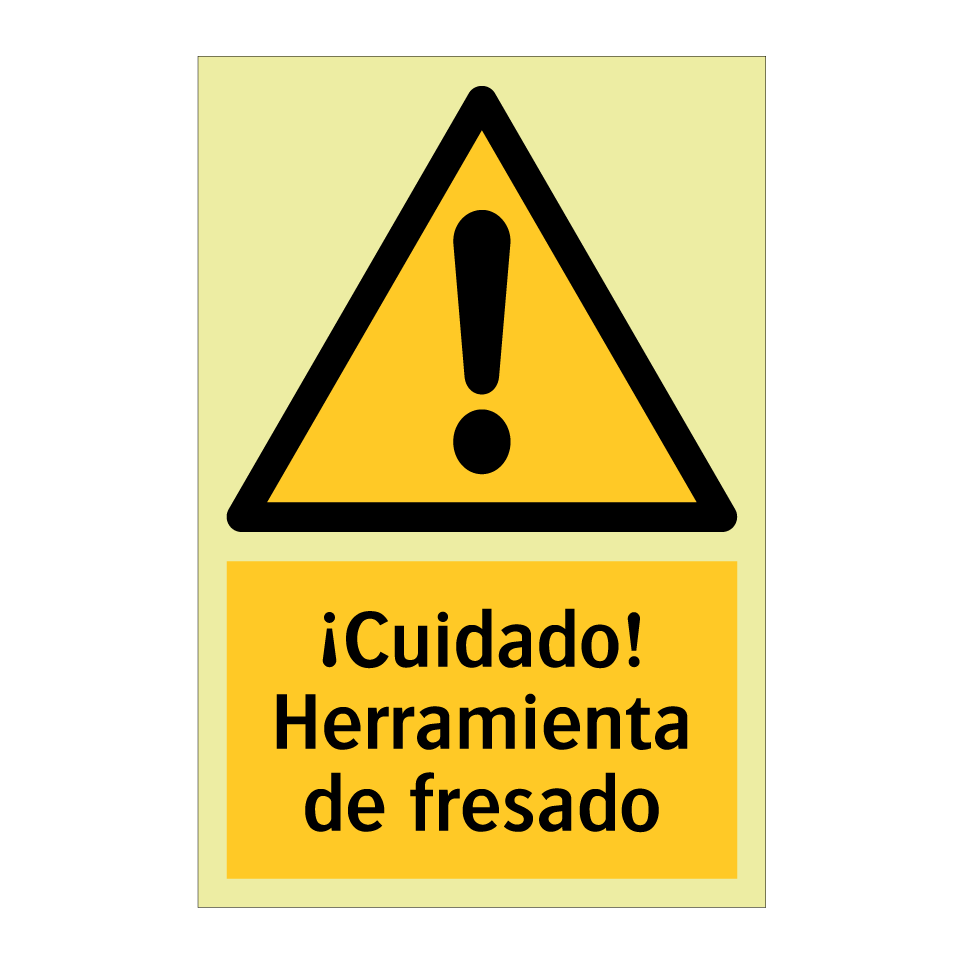 ¡Cuidado! Herramienta de fresado