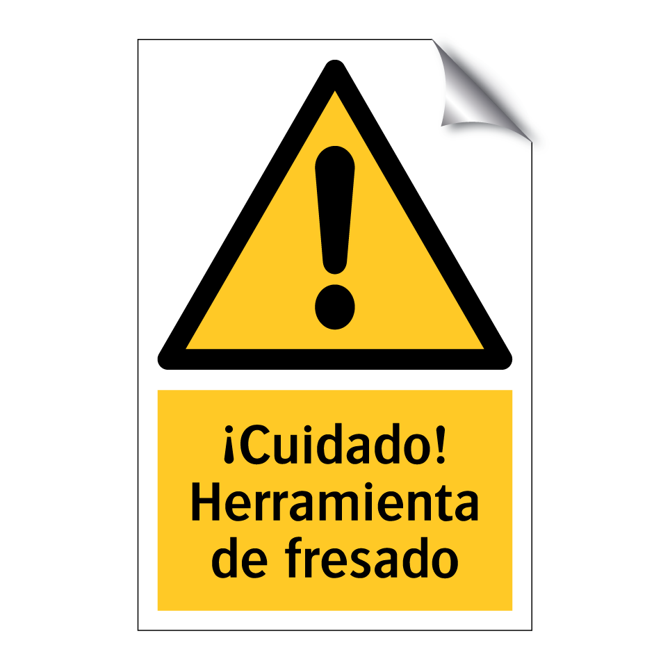 ¡Cuidado! Herramienta de fresado