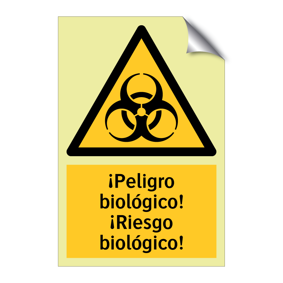 ¡Peligro biológico! ¡Riesgo biológico!