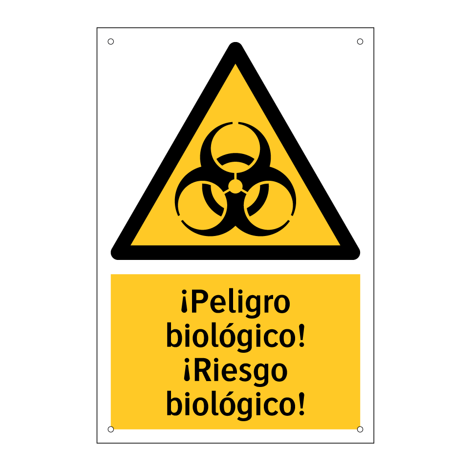 ¡Peligro biológico! ¡Riesgo biológico!