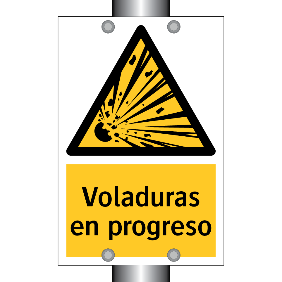 Voladuras en progreso