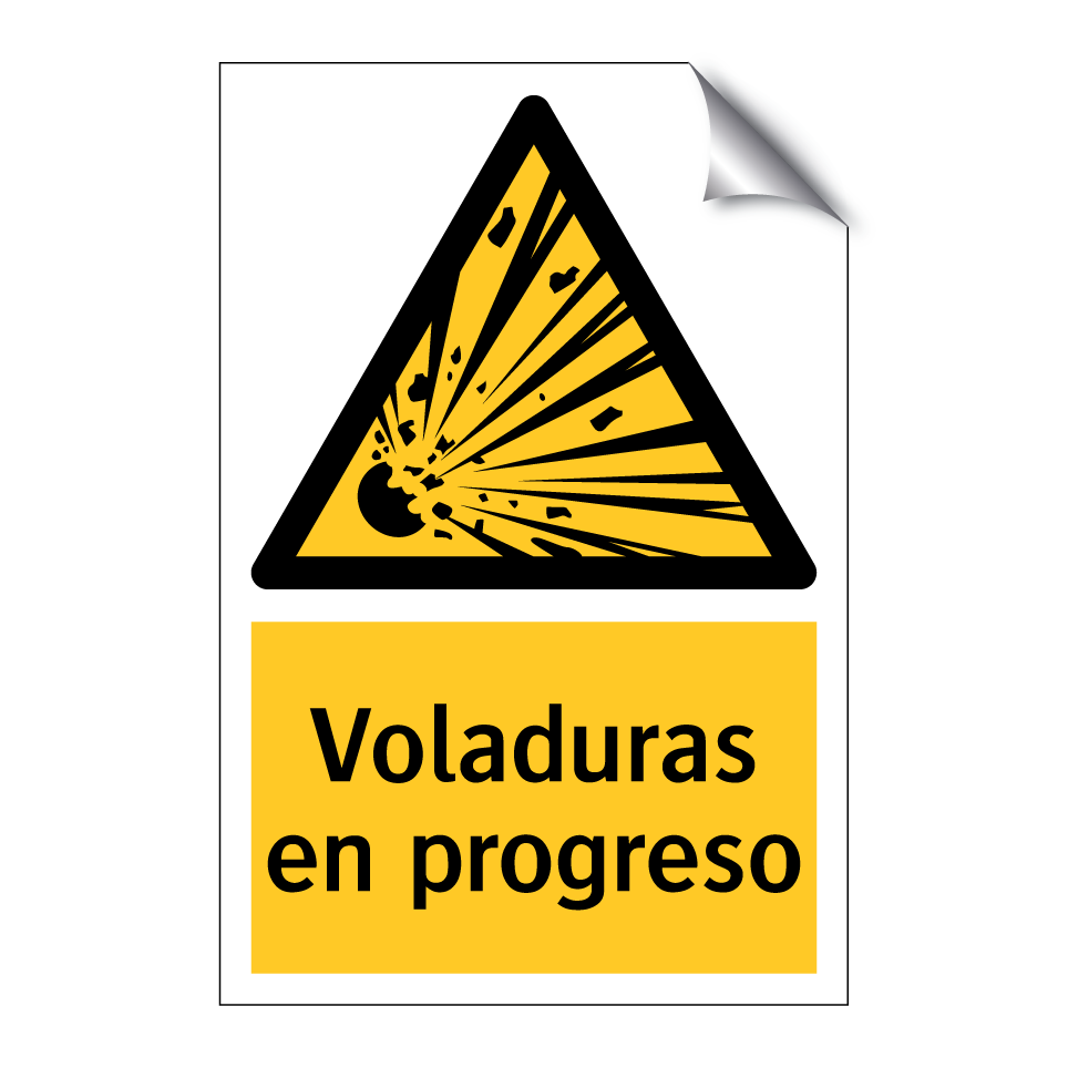 Voladuras en progreso
