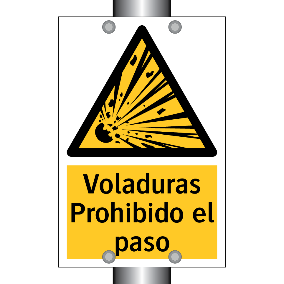 Voladuras Prohibido el paso