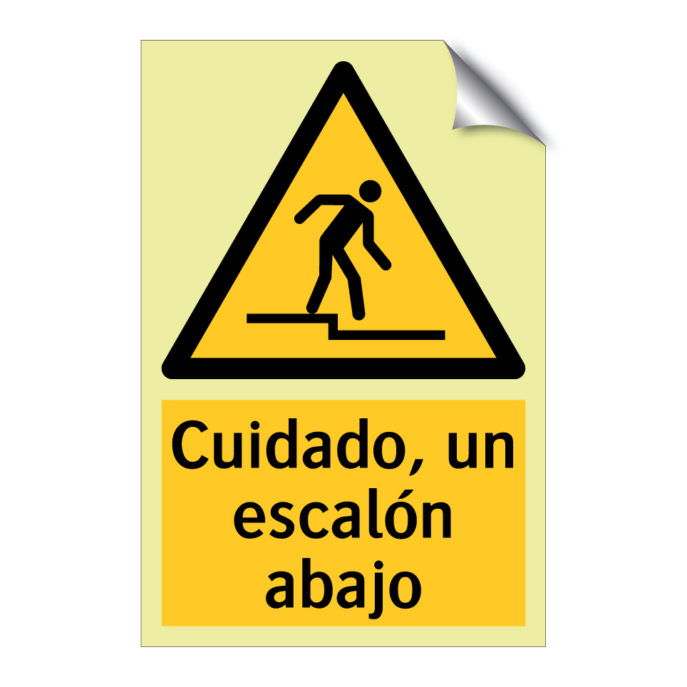 Cuidado, un escalón abajo