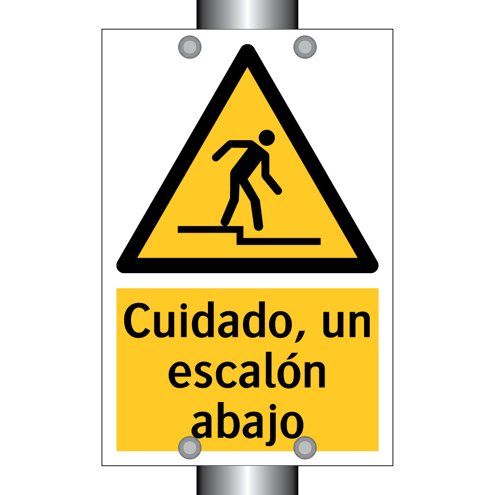 Cuidado, un escalón abajo
