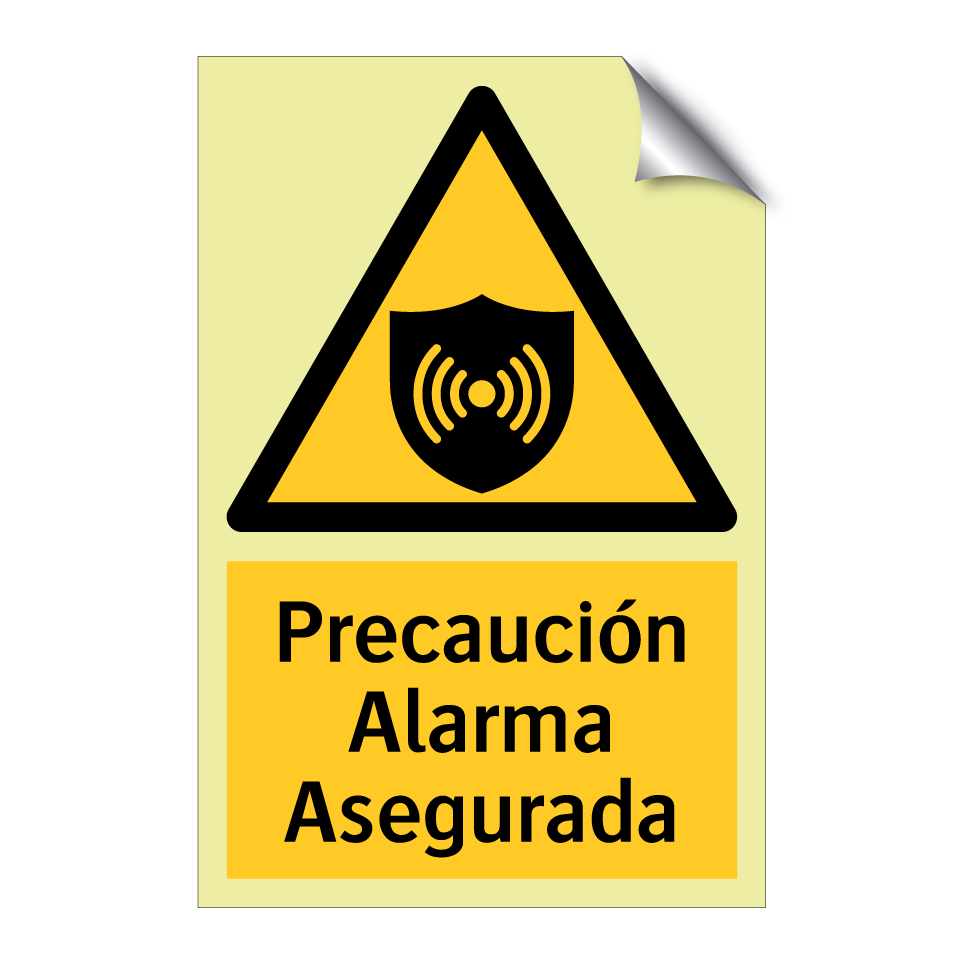Precaución Alarma Asegurada