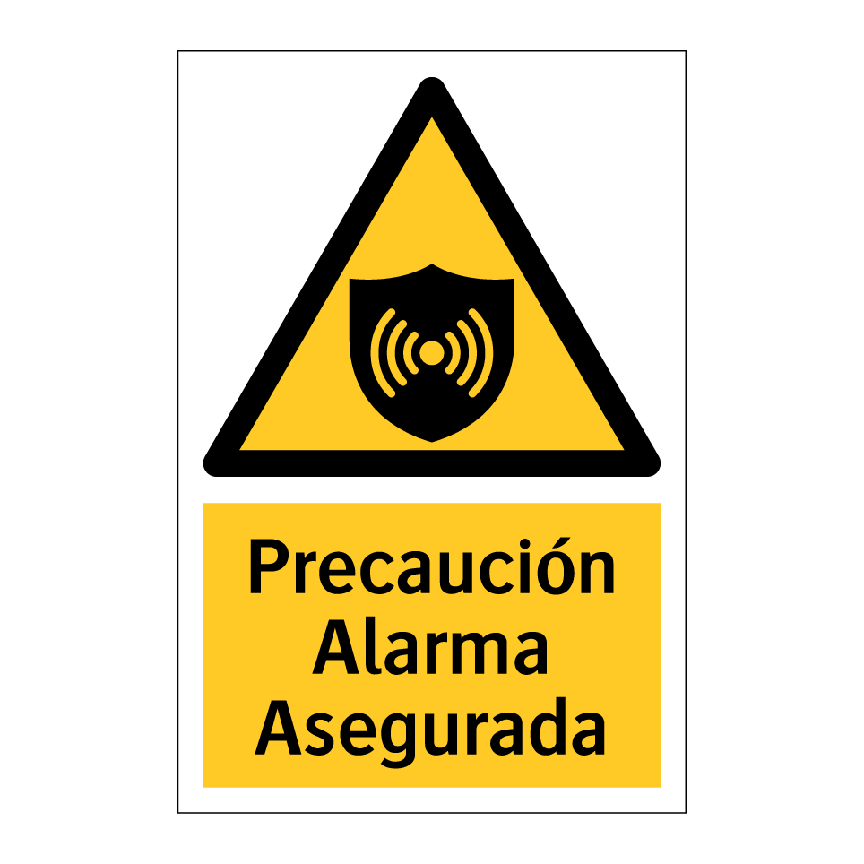 Precaución Alarma Asegurada