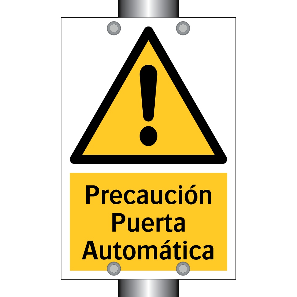 Precaución Puerta Automática