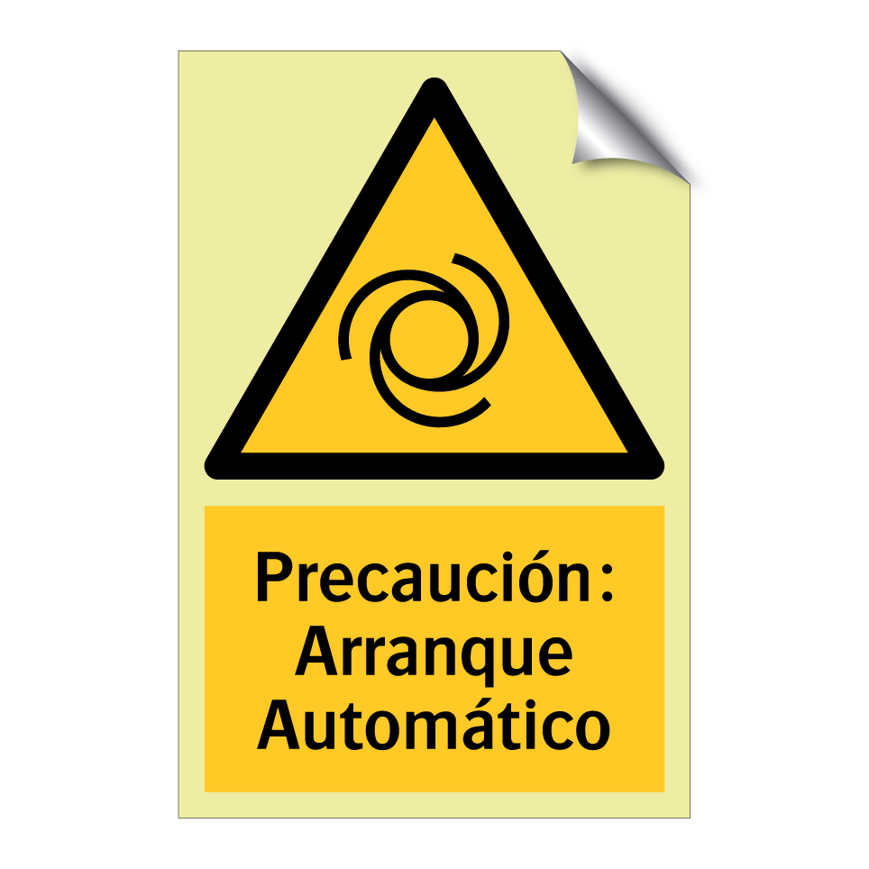 Precaución: Arranque Automático