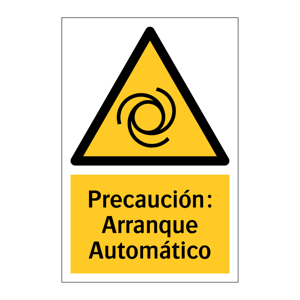Precaución: Arranque Automático