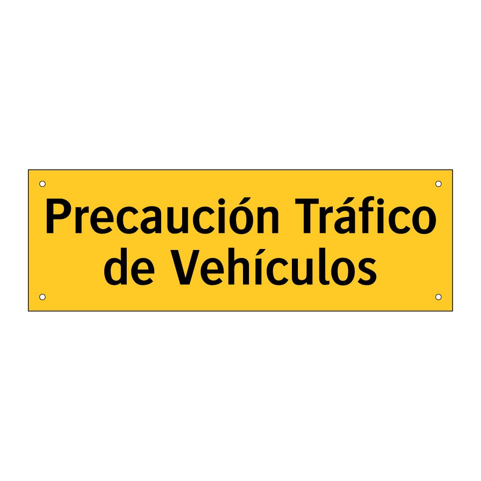 Precaución Tráfico de Vehículos