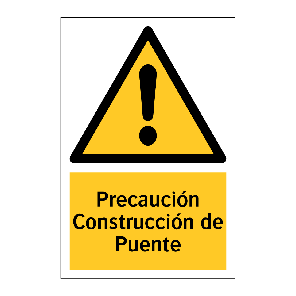 Precaución Construcción de Puente